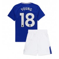 Camisa de time de futebol Everton Ashley Young #18 Replicas 1º Equipamento Infantil 2024-25 Manga Curta (+ Calças curtas)